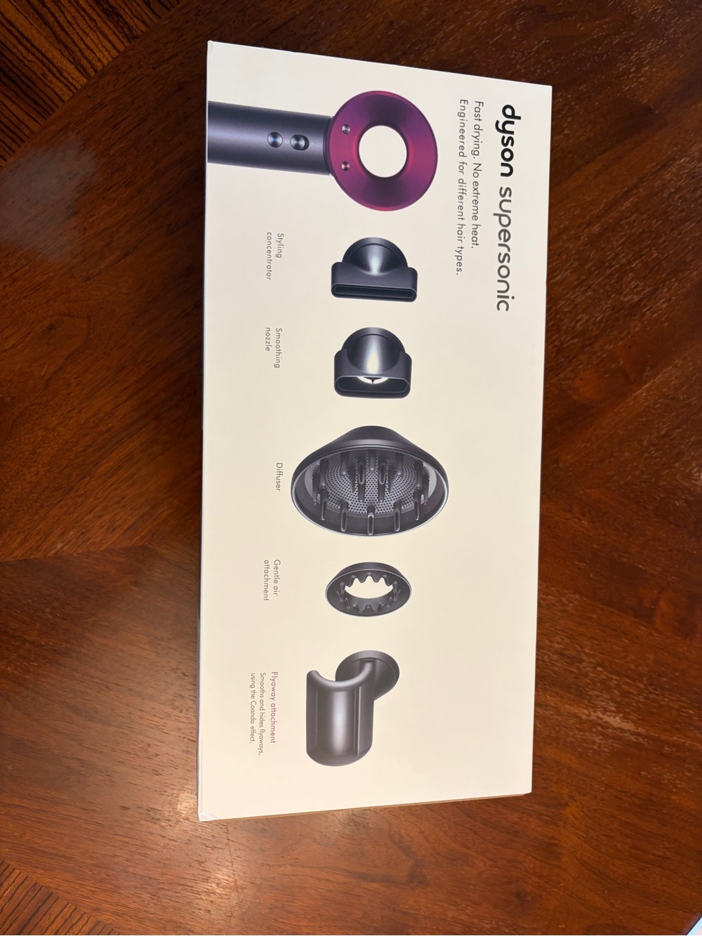 Dyson Supersonic Hair Dryer - Black with Fuchsia and Blue Accents - Picture 4 of 4